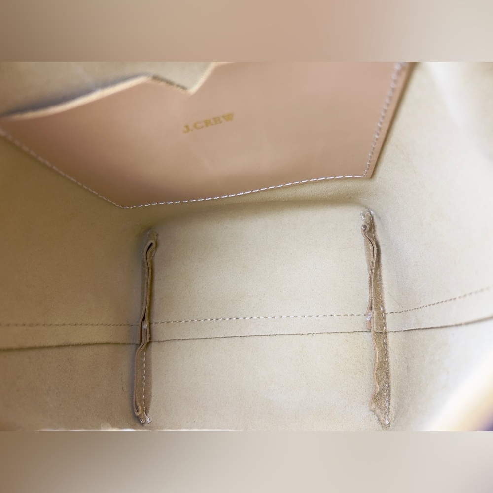 J. Crew Bucket leather handbag LOT - Picture 5 of 10
